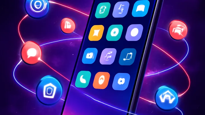 PISJILI COM Sleek smartphone floating in space